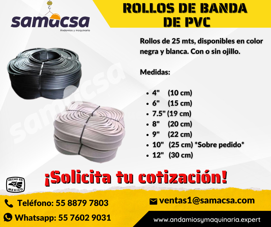 Rollo de banda de PVC - SAMACSA