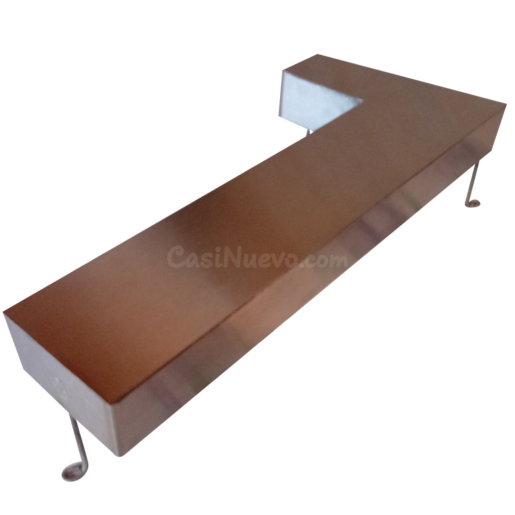 Números de acero inoxidable con luz por detrás