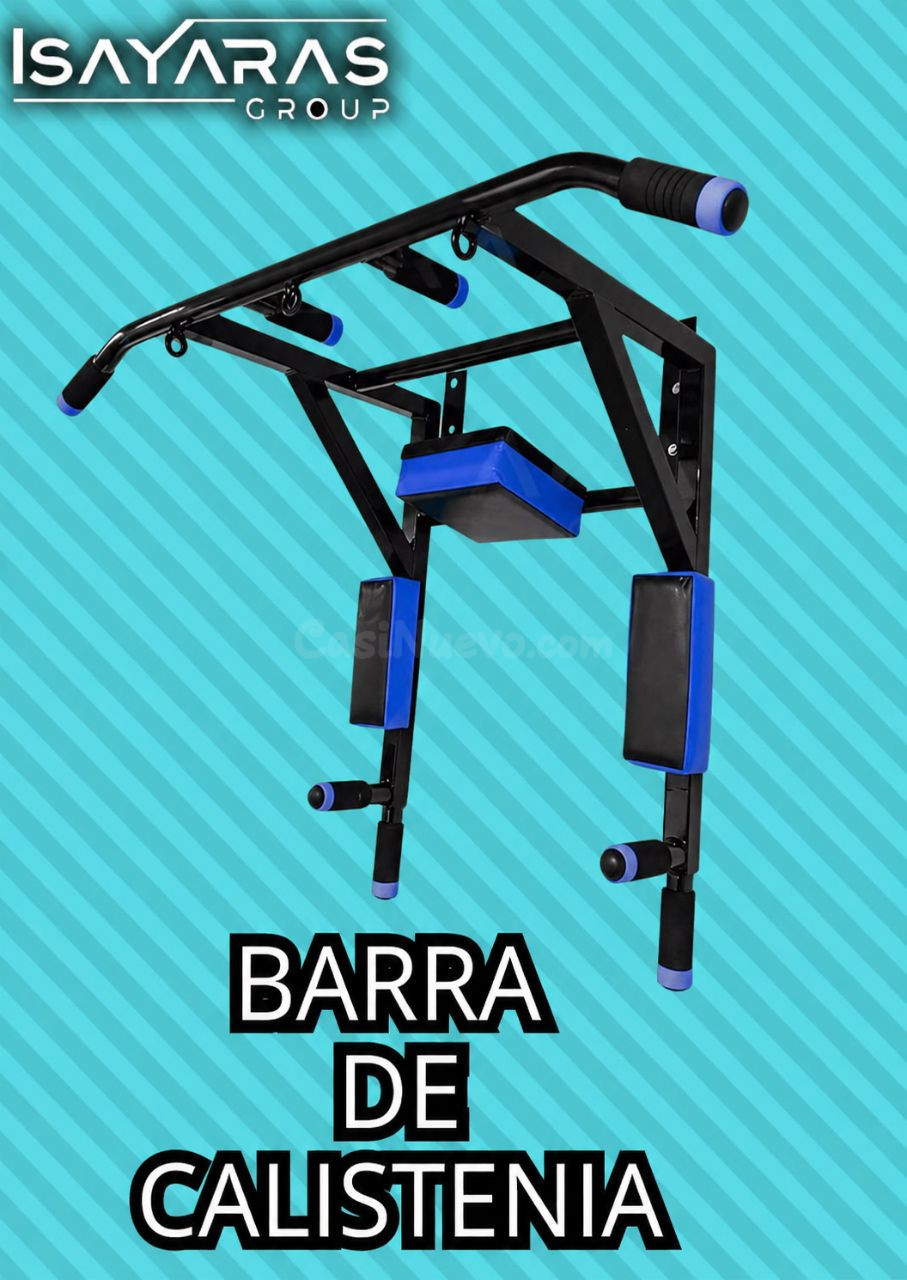 Barra multifuncional ejercicios en casa