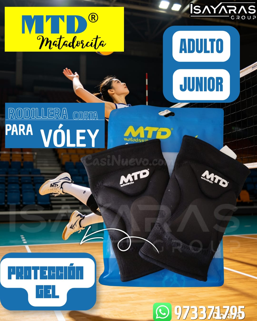Rodillera corta para vóley MTD