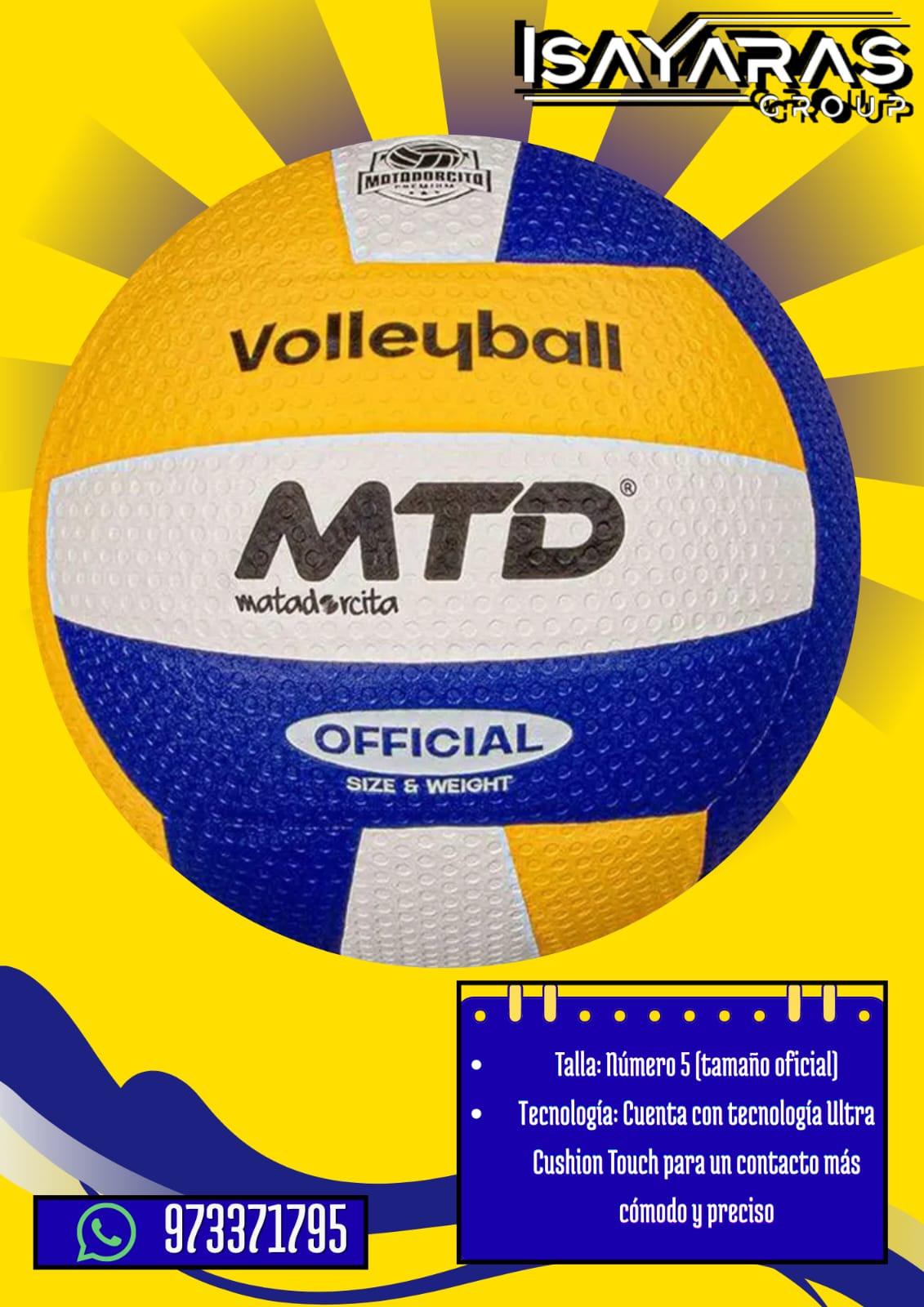 Balón de voleibol MTD