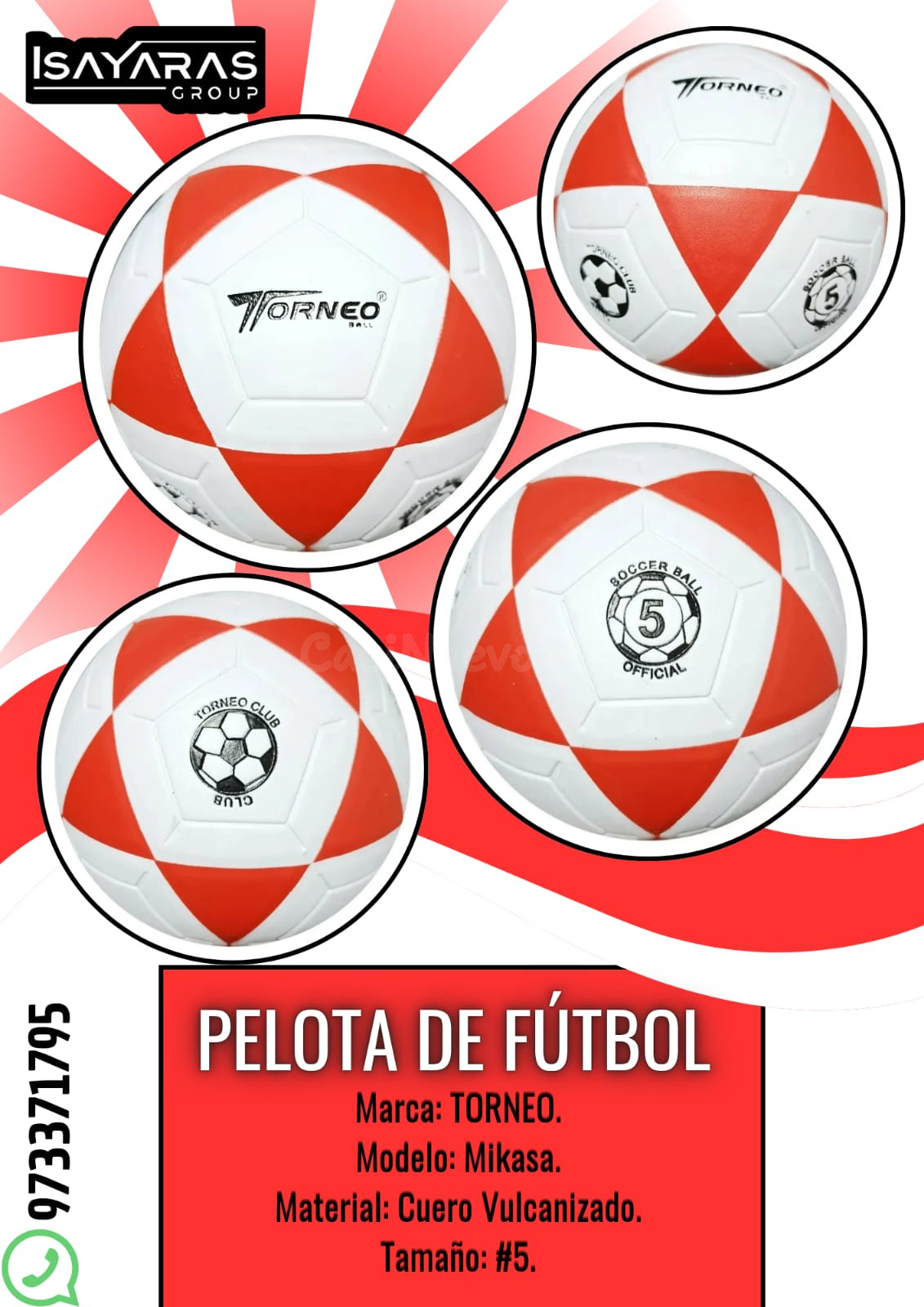 Balón de fútbol Torneo Mikasa