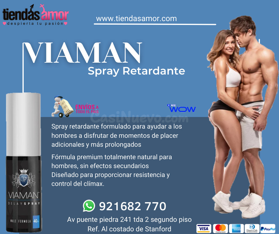 Viaman Spray Retardante natural para hombres, sin efectos secundarios/juguetes lubricantes potencia sexual en Puente Piedra consultas y pedidos:921682770