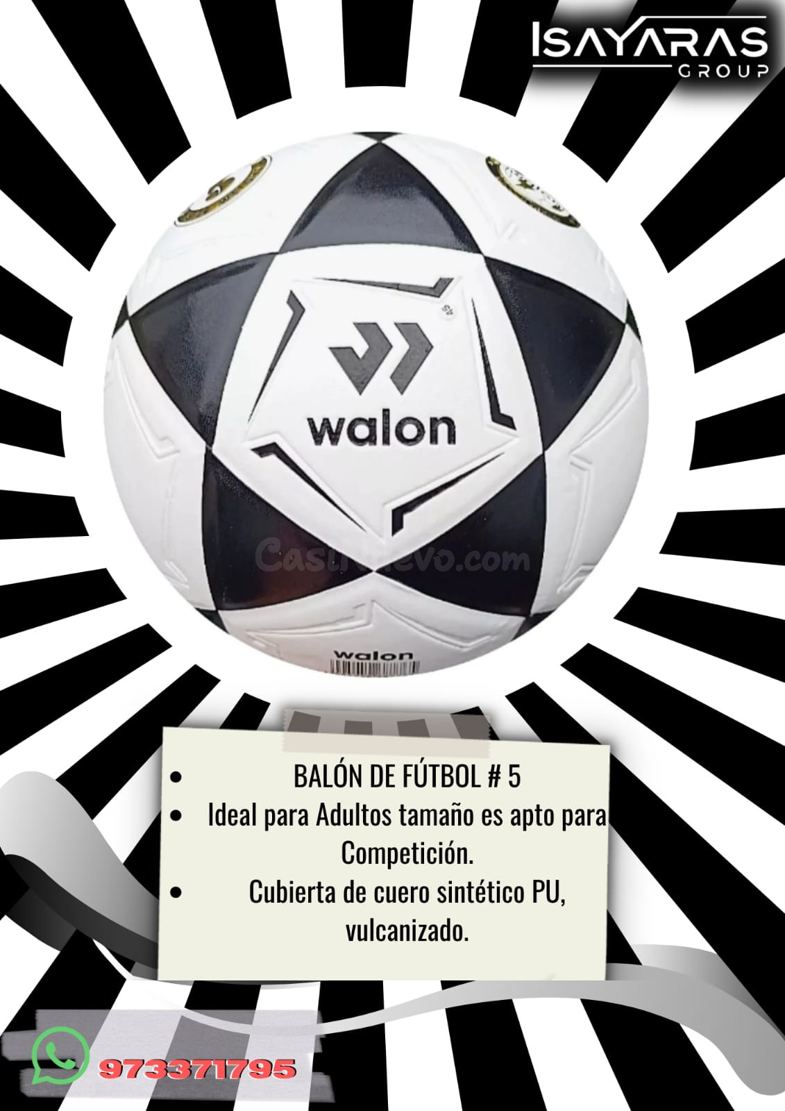 Balón de Fútbol Walon #5