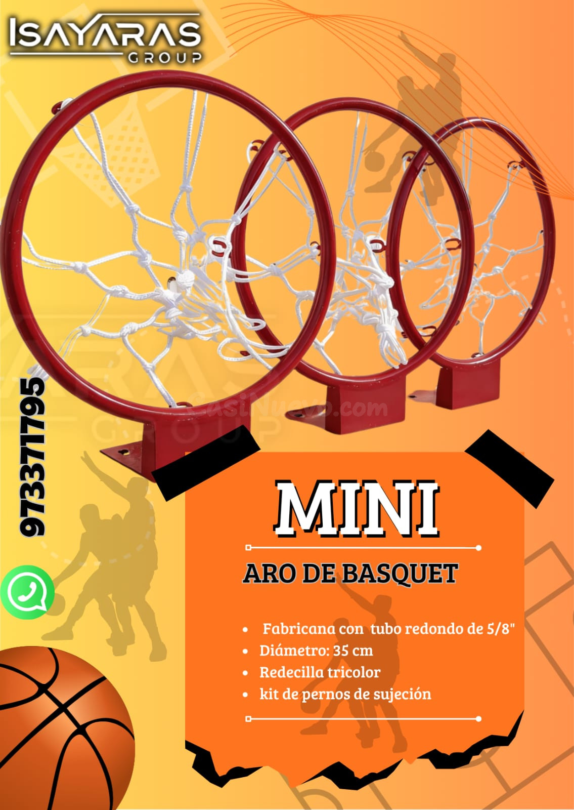 Aro de baloncesto mini