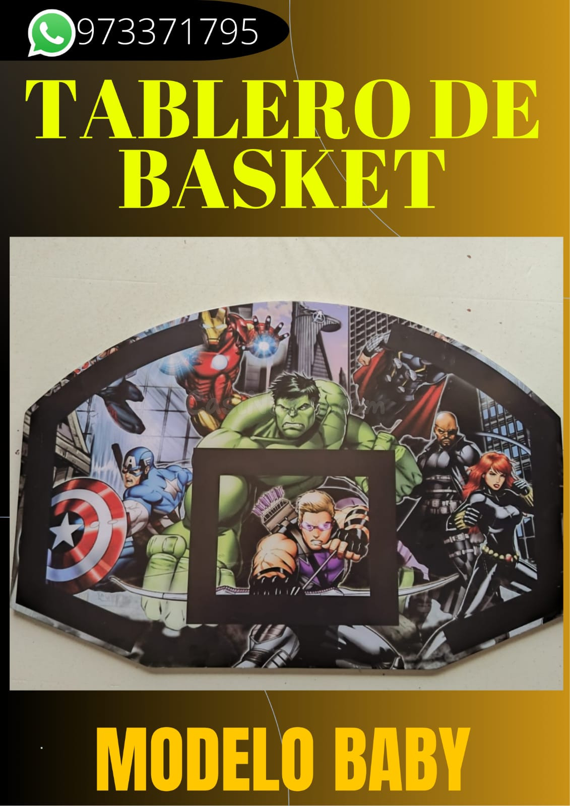 Tablero de basket Marvel