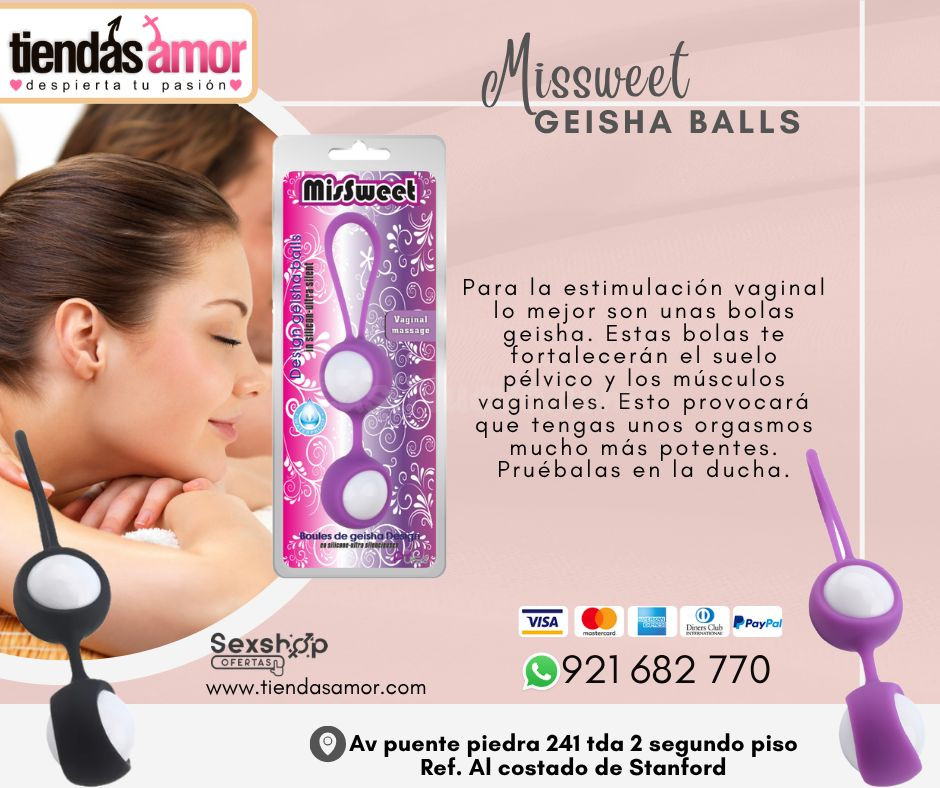 Bolas Chinas Vaginales Hipolergenicas Geisha Balls/juguetes lubricantes potencia sexual en Puente Piedra consultas y pedidos:921682770