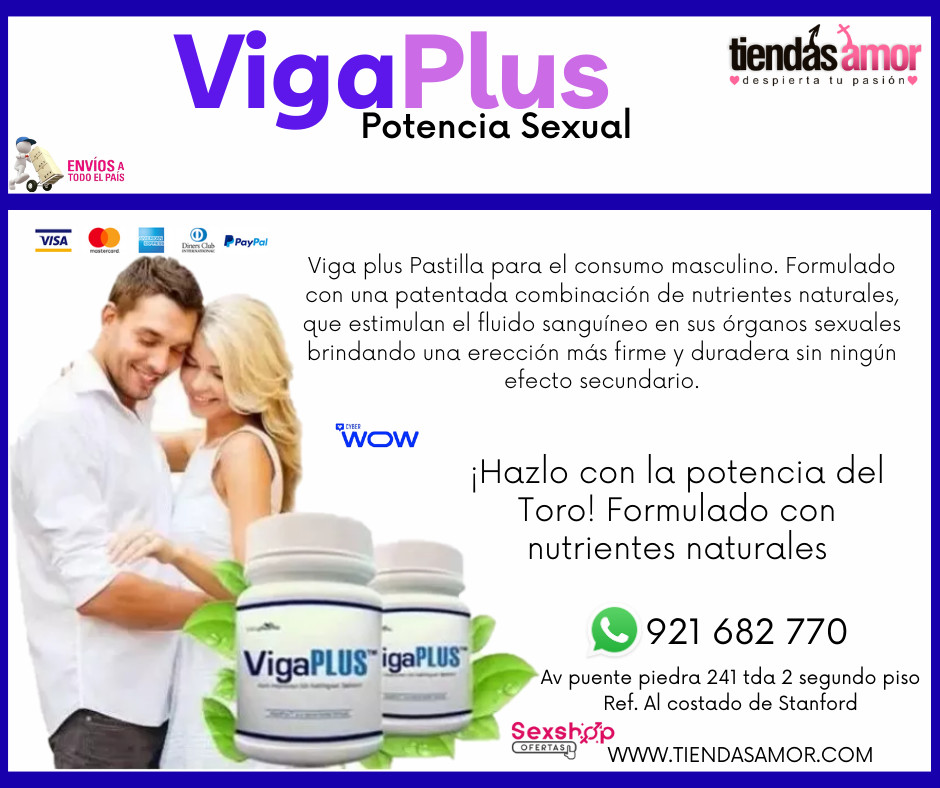 VigaPlus Potencia Sexual una erección más firme y duradera/juguetes lubricantes potencia sexual en Puente Piedra 921682770