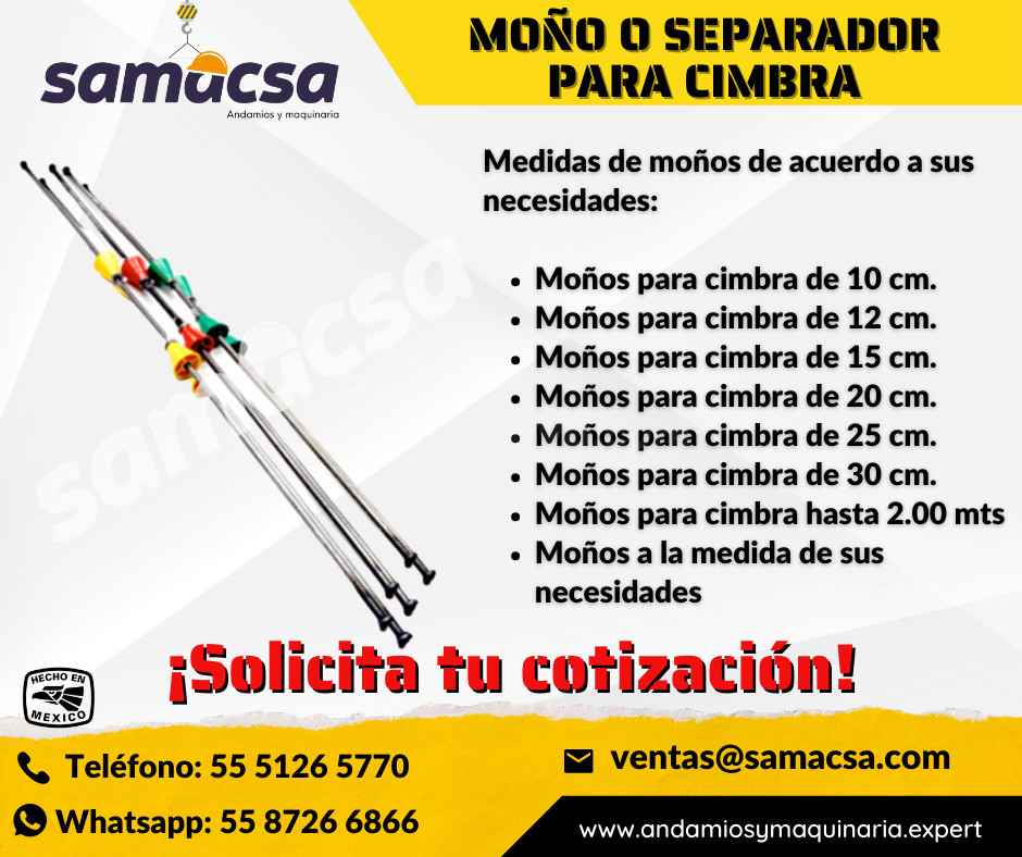 MOÑOS PARA CIMBRA DE MÁXIMA RESISTENCIA Y CALIDAD
