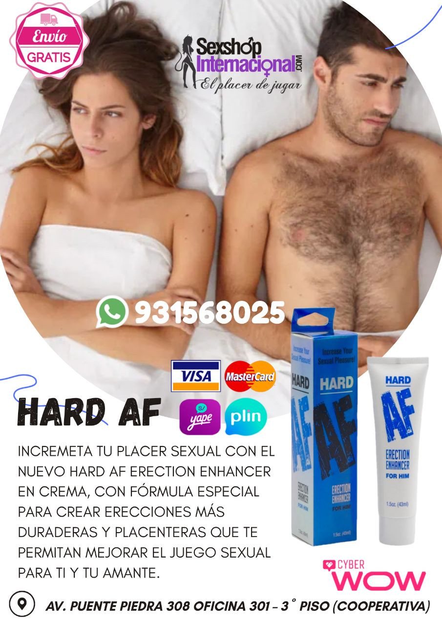 HARD AF AUMENTA LA POTENCIA SEXUAL SEXSHOP LIMA