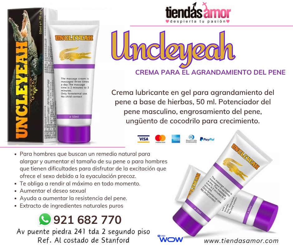 Uncleyeah para agrandamiento Original 100%natural - mejora potencia/juguetes lubricantes potencia sexual en Puente Piedra contactar- Whatsapp: 921682770