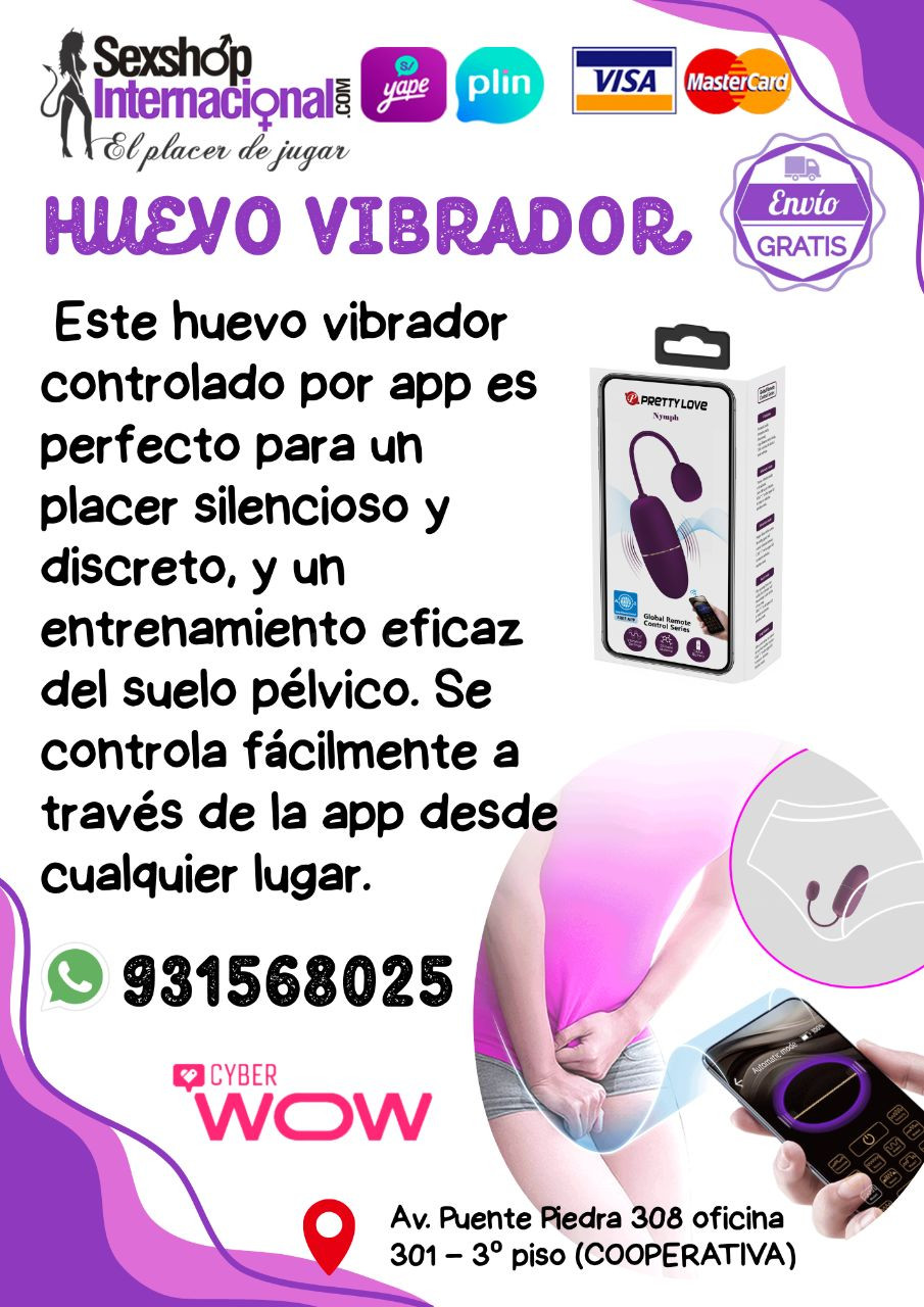 Huevo vibrador controlado por app
