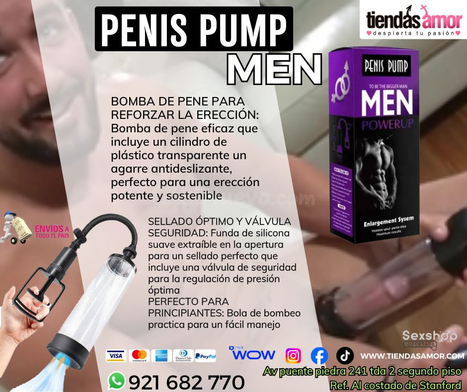 Bomba de succión penis pump men/juguetes lubricantes potencia sexual en Puente Piedra contactar- Whatsapp: 921682770