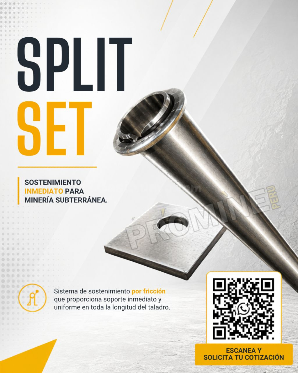 Sistema de sostenimiento Split Set
