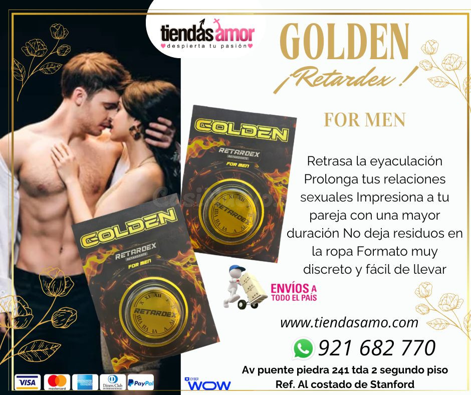 Retardante Sexual Para Hombre Retardex Golden For Men /juguetes lubricantes potencia sexual en Puente Piedra contactar-whatsapp: 921682770
