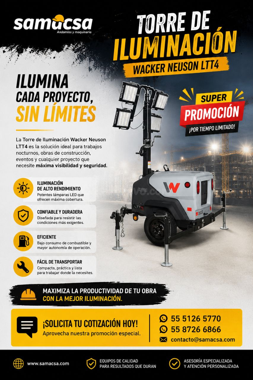 ¡Ilumina tus proyectos con la potencia de Wacker Neuson!