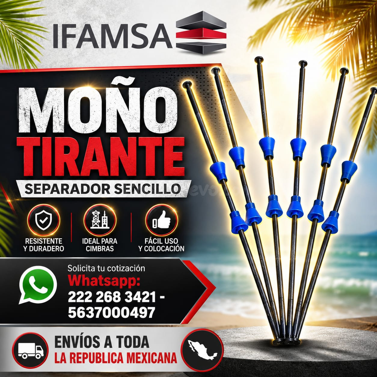 MOÑOS TIRANTES SEPARADORES SENCILLOS