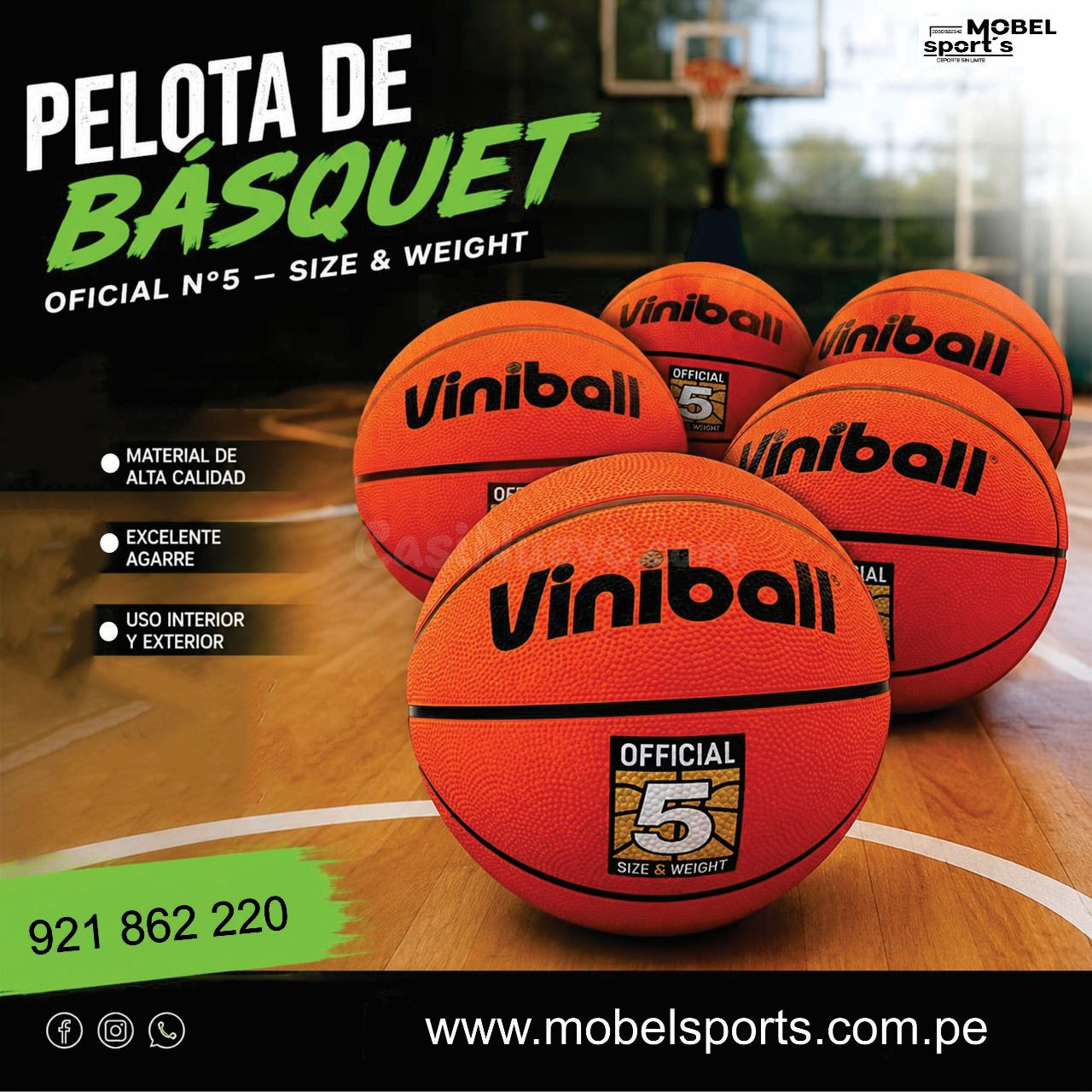 pelota de basquet / mobel sports - foto 2