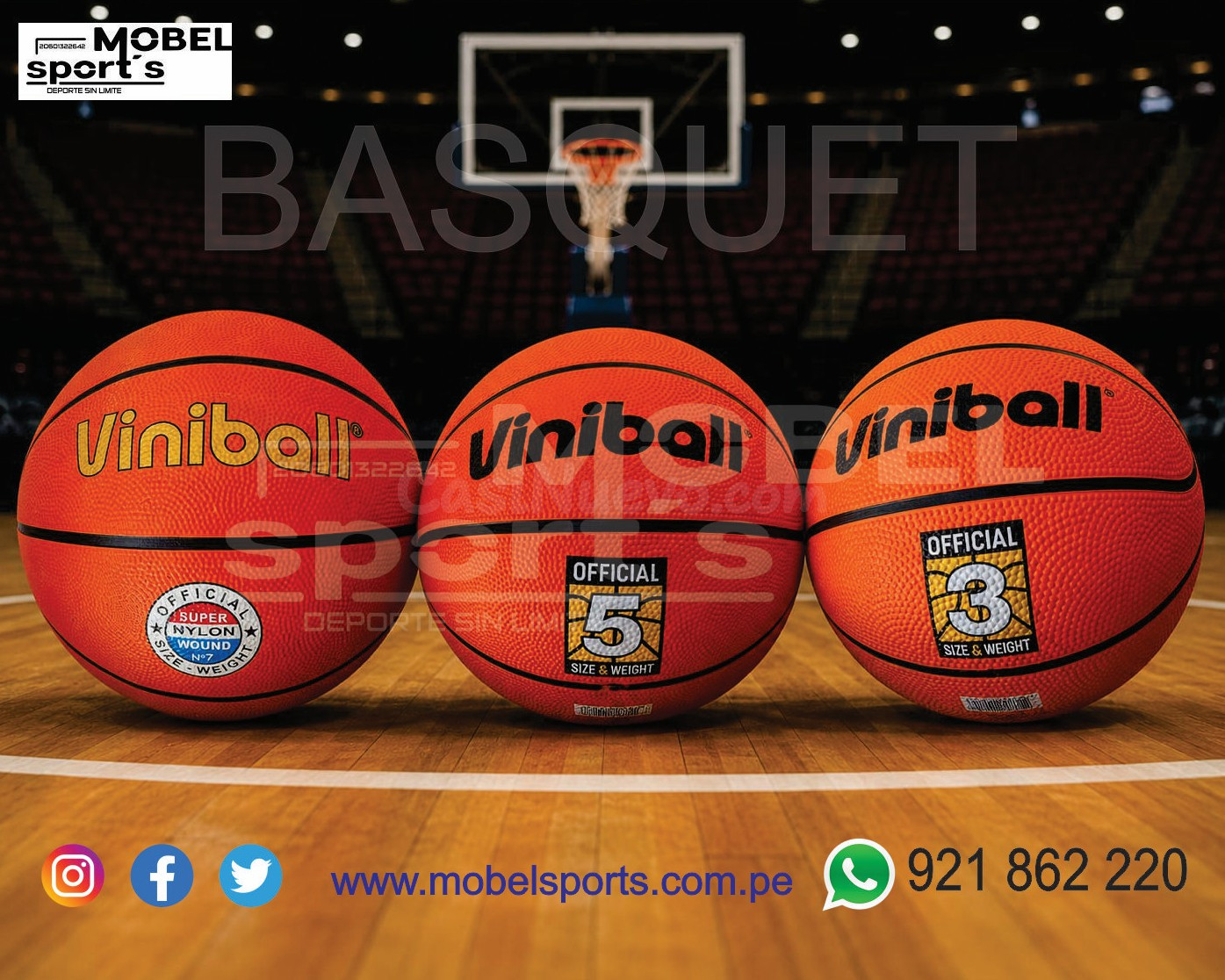 pelota de basquet / mobel sports - foto 3