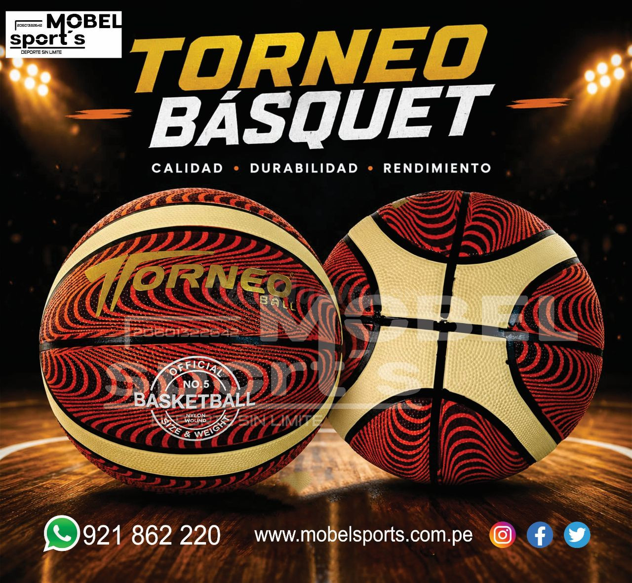 pelota de basquet / mobel sports - foto 4