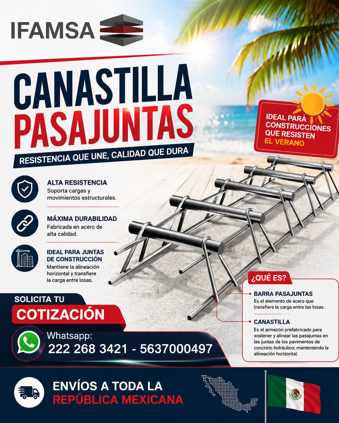 CANASTILLA PASA JUNTAS CALIDAD IFAMSA