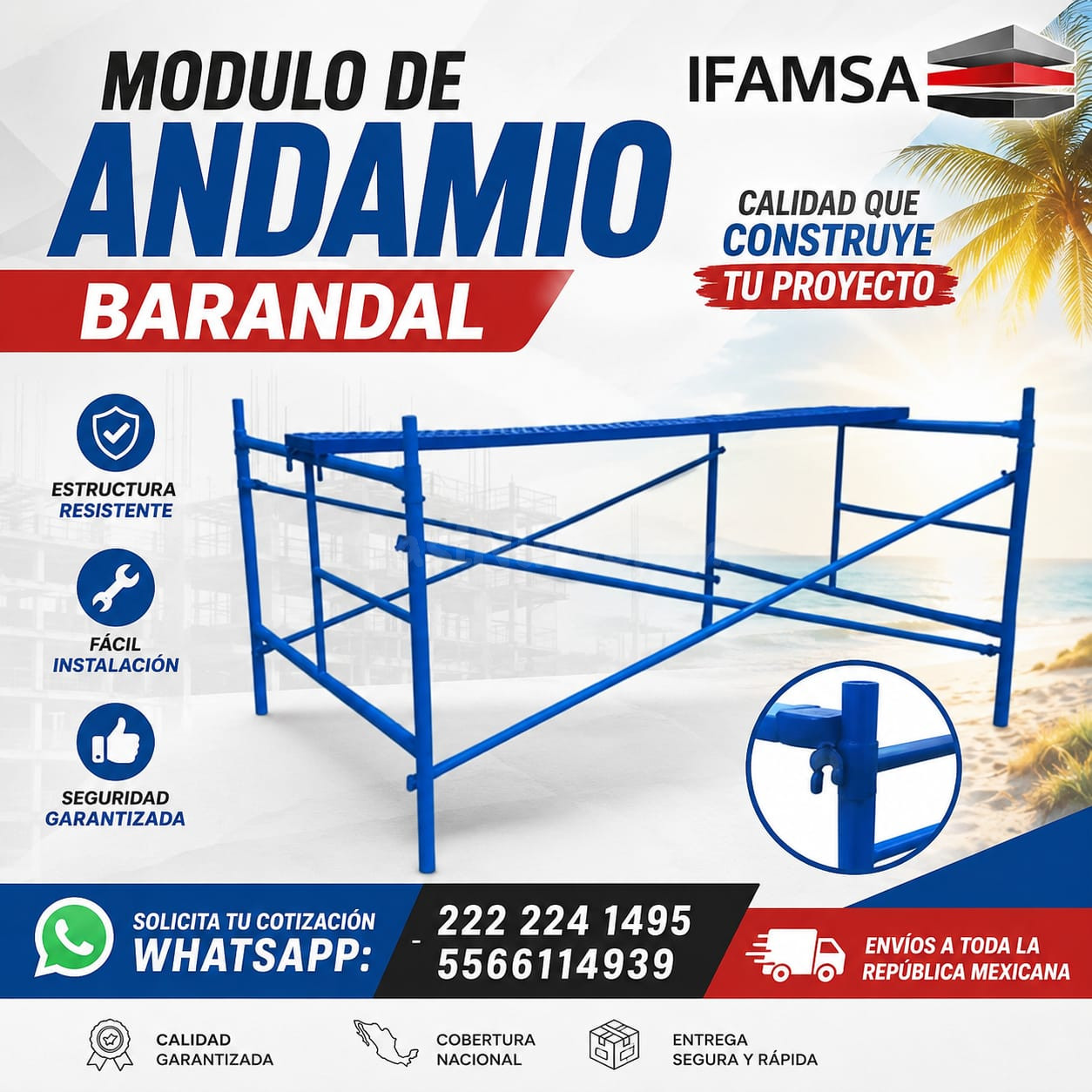 Modulo de Andamio Barandal
