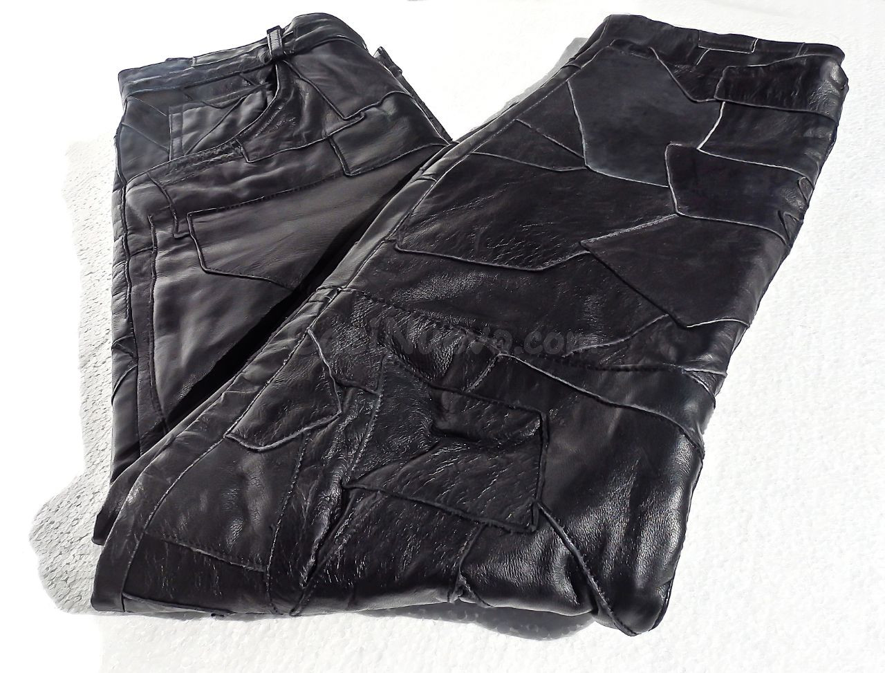 Pantalón de cuero ensamblado unisex: Made in Spain - 69 € - foto 2