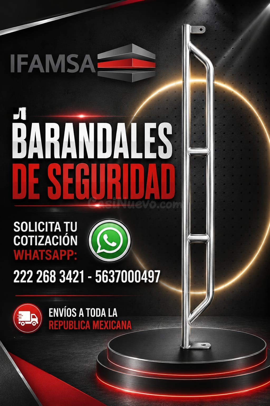 RENTA DE BARANDALES DE SEGURIDAD