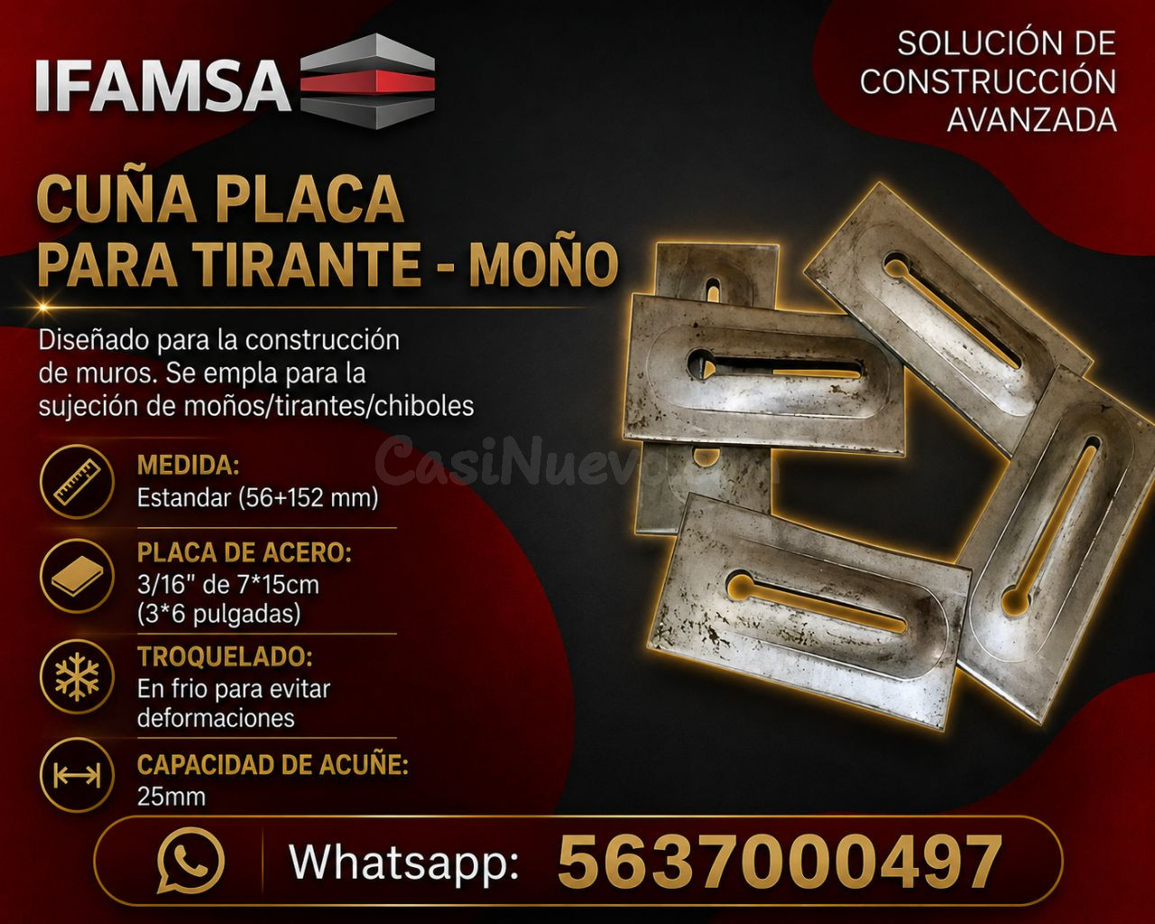 VENTA DE CUÑAS METALICAS PARA CIMBRA