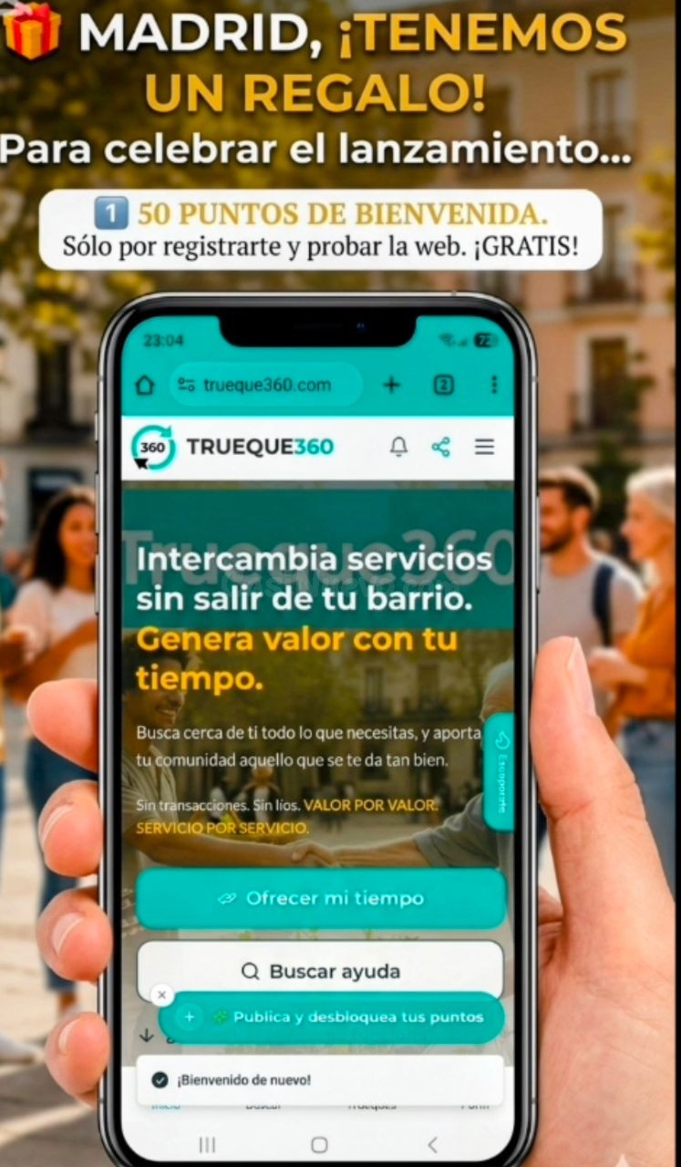 APP GRATUITA HIPERLOCAL PARA TRUEQUE DE SERVICIOS Y CONOCIMIENTOS - foto 3