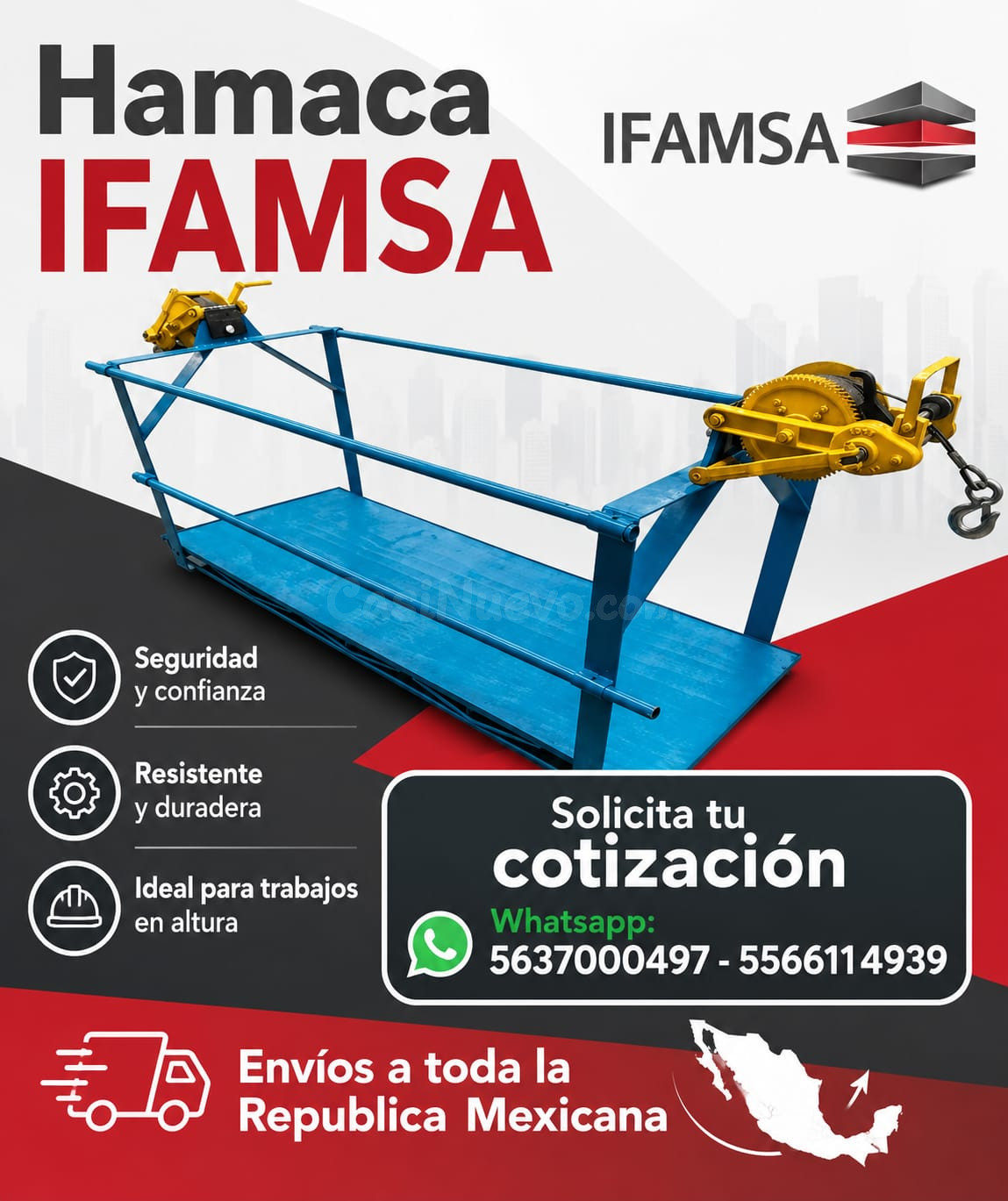 ANDAMIO COLANTE PARA TRABAJOS EN LAS ALTURAS