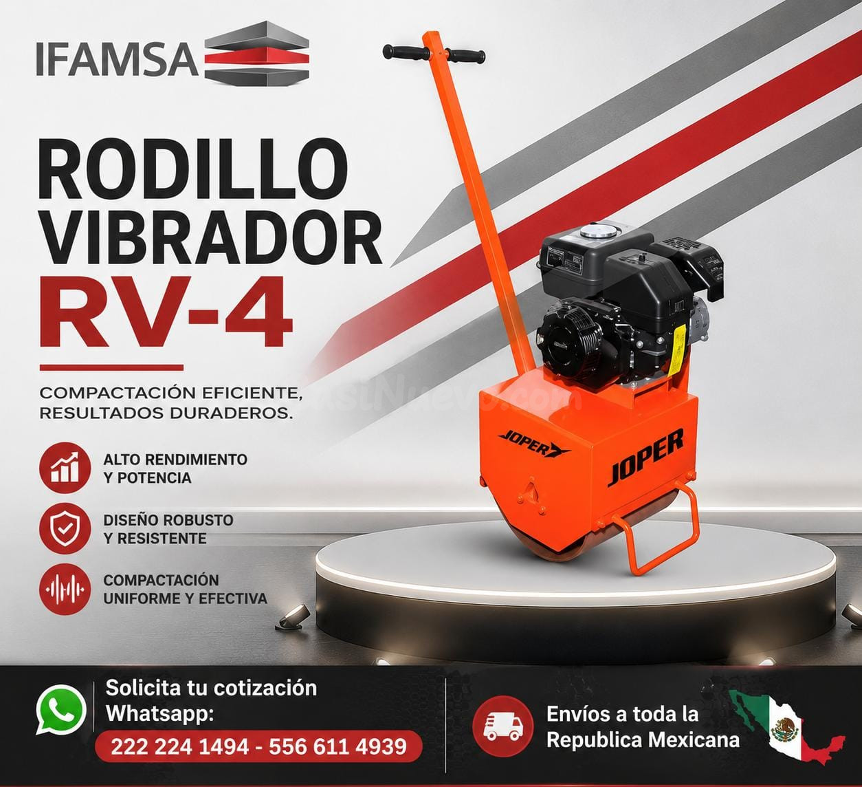 RODILLO VIBRADOR RV-4 JOPER