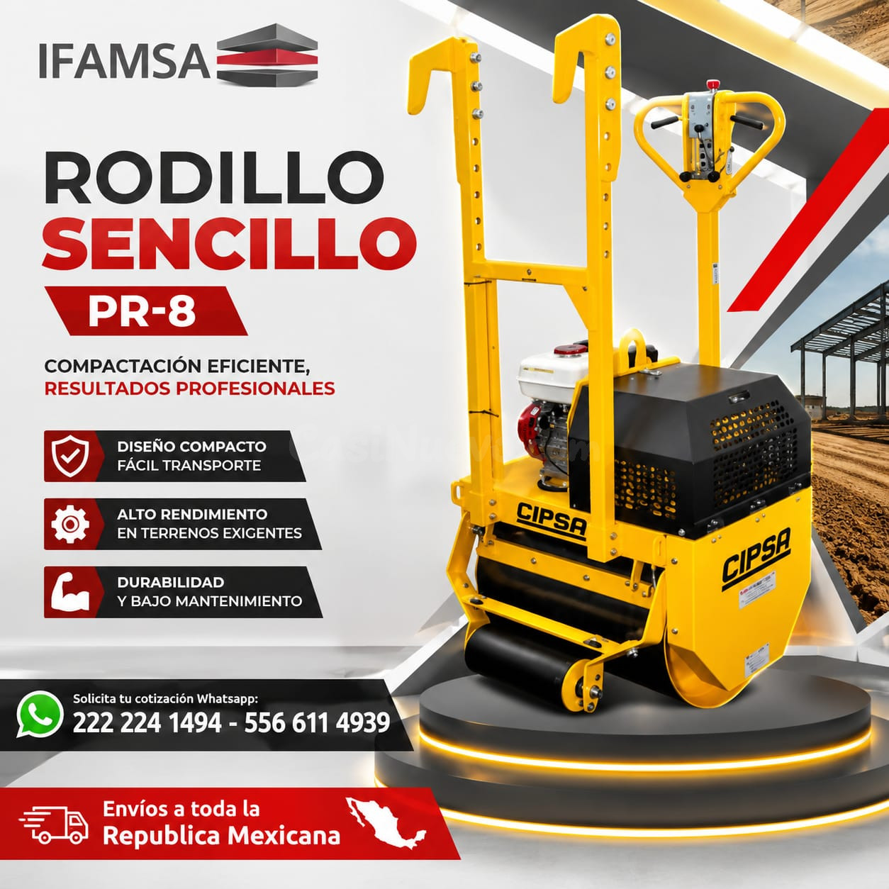 RODILLO SENCILLO PR-8 CIPSA EN IFAMSA