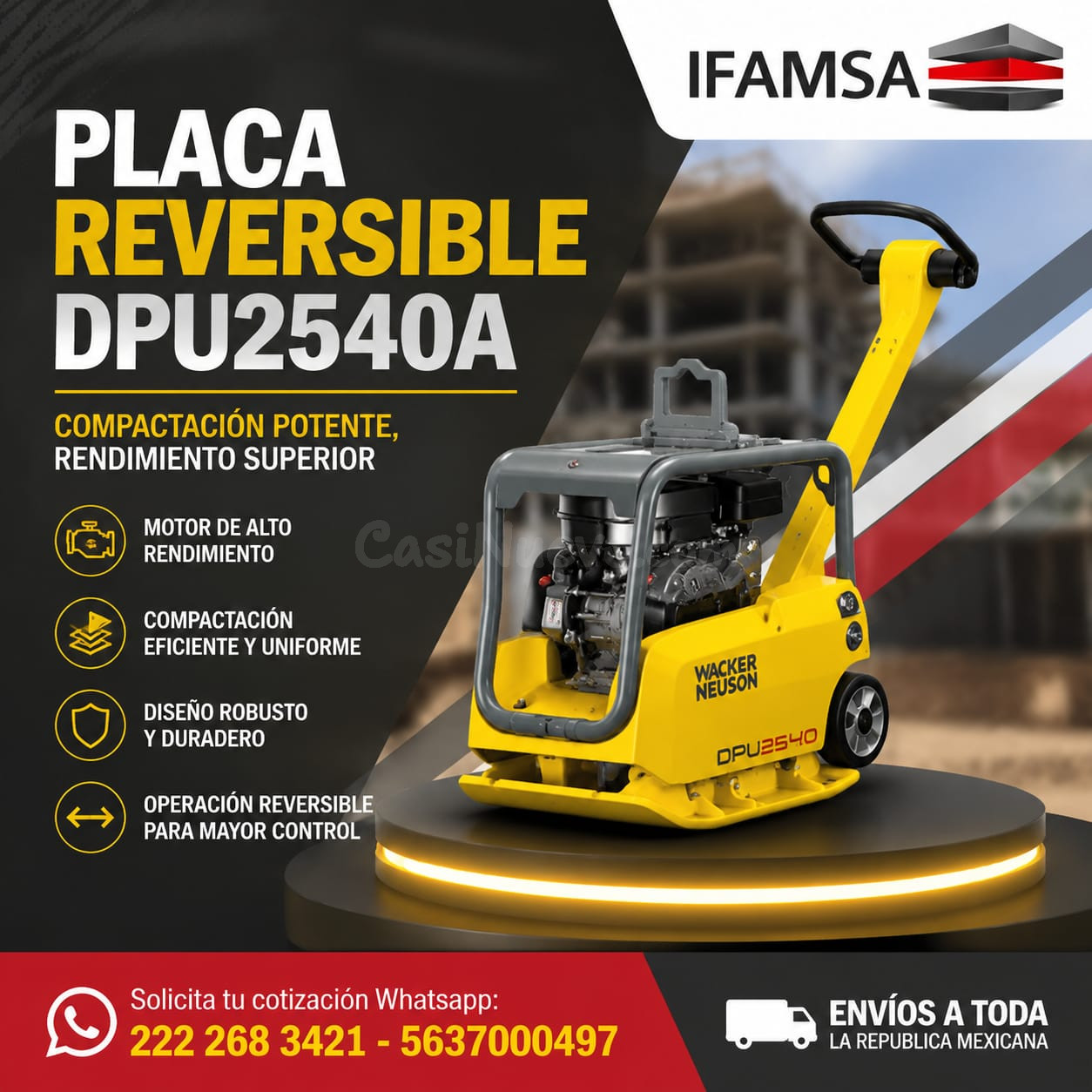 PLACA COMPACTADORA HYUNDAI HYPC1000