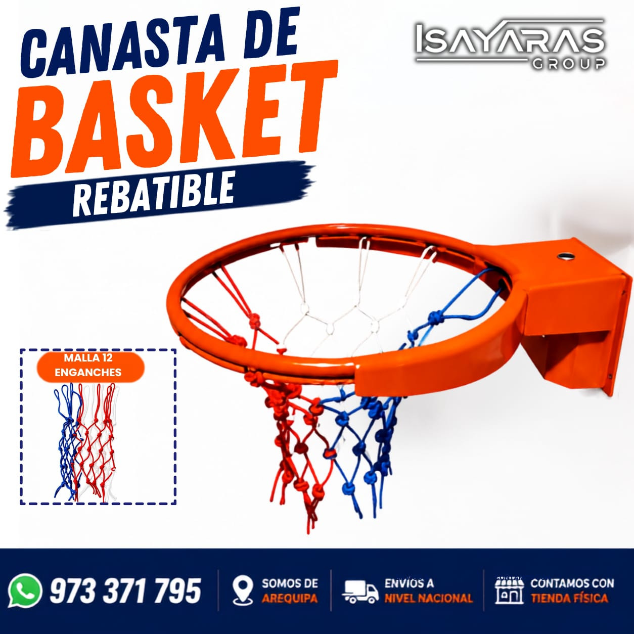 CANASTA DE BASQUET REBATIBLE - ISAYARAS GROUP