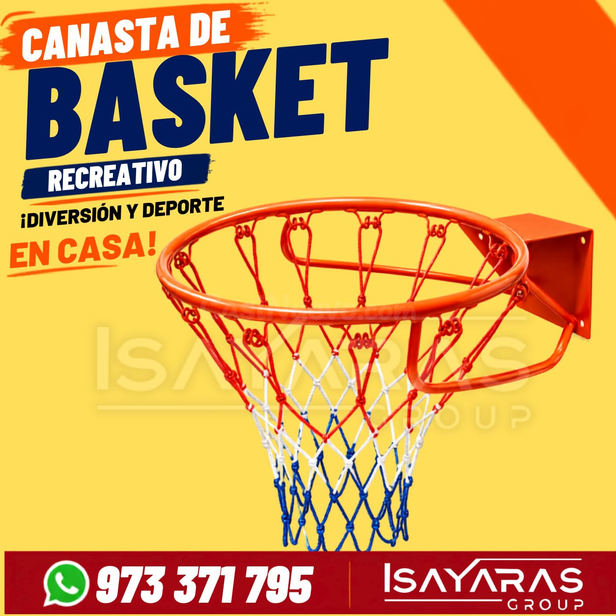 Canasta de basquet mod escolar