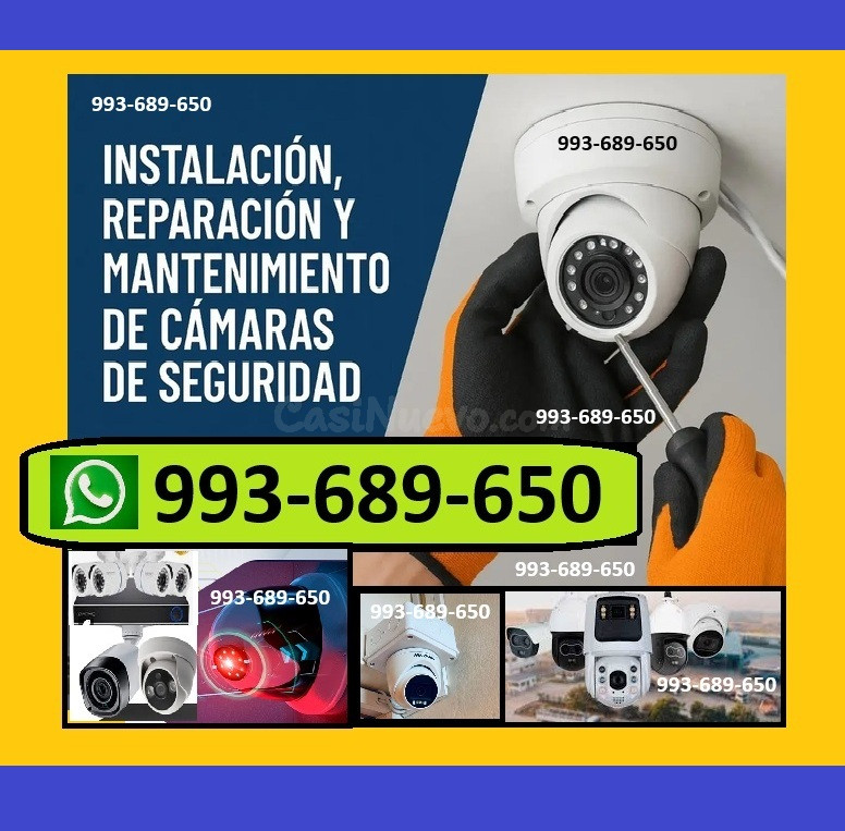 Servicio cámaras seguridad instalación y reparación