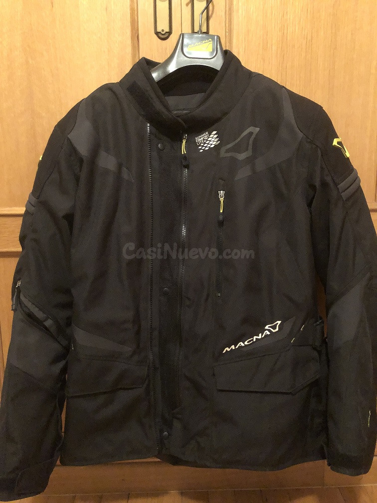 Chaqueta Motocicleta Hombre Negra