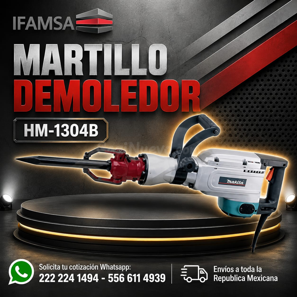 Demoledor eléctrico Makita HM-1304B