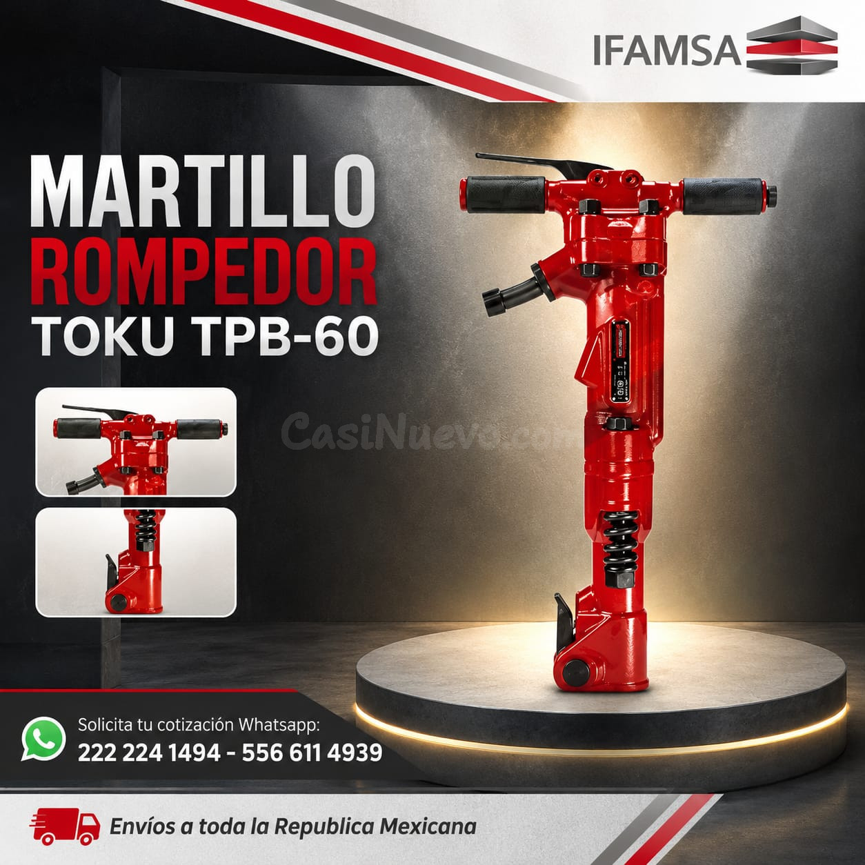 MARTILLO TOKU NEUMÁTICO TPB-60