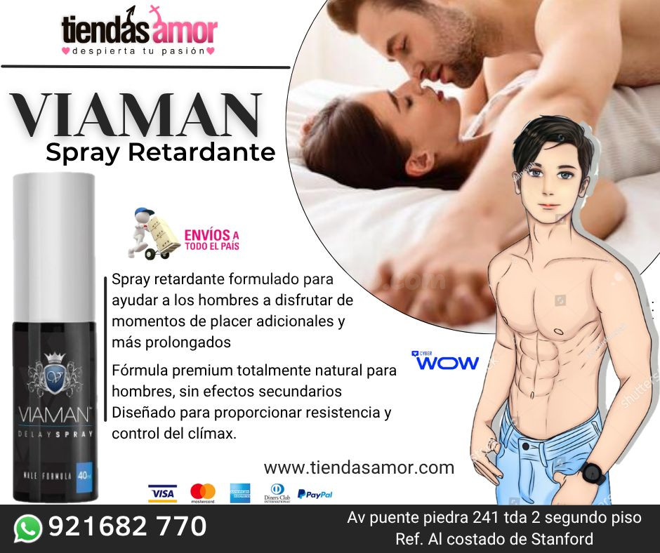 Viaman Spray Retardante más prolongados /Tienda para Adultos Novedades y Productos Exclusivos 921682770 ENVIOS NACIONAL Lima y Provincia