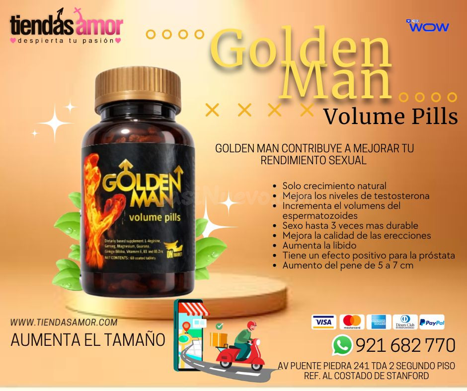 Golden Man Volume Pills efectos secundarios/Tienda para Adultos Novedades y Productos Exclusivos 921682770 ENVIOS NACIONAL Lima y Provincia