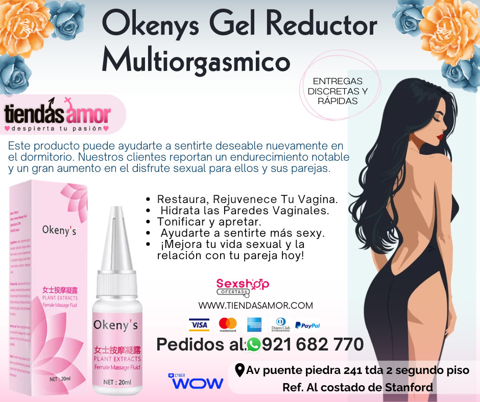 Gel Reductor Multiorgásmico Okeny'sOkenys Gel Reductor Multiorgásmico /Tienda para Adultos Novedades y Productos Exclusivos 921682770 ENVIOS NACIONAL Lima y Provincia