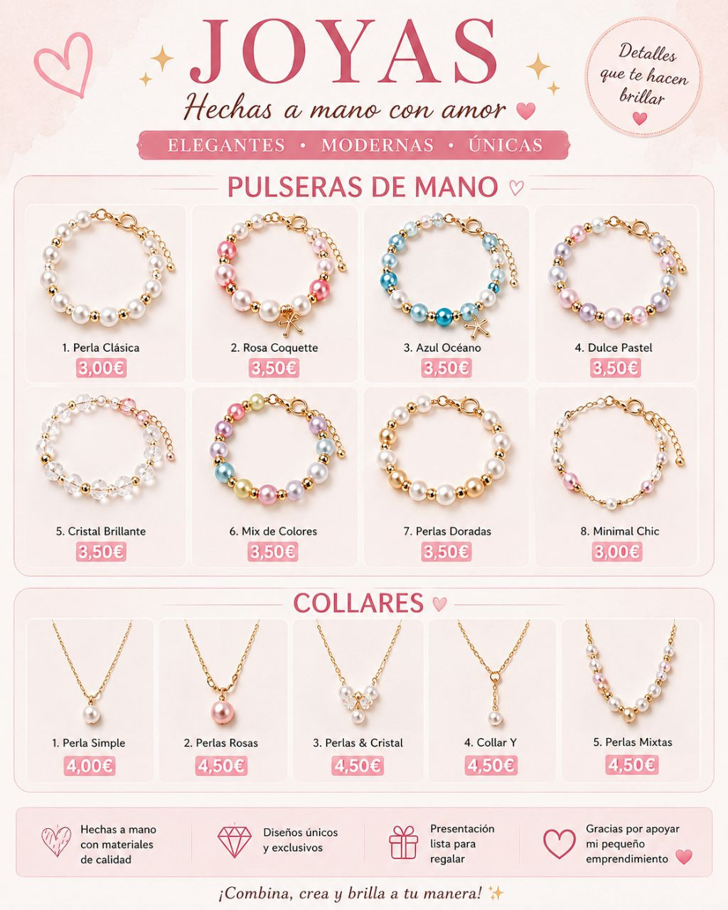 Joyas de mano: Collares y pulseras artesanales