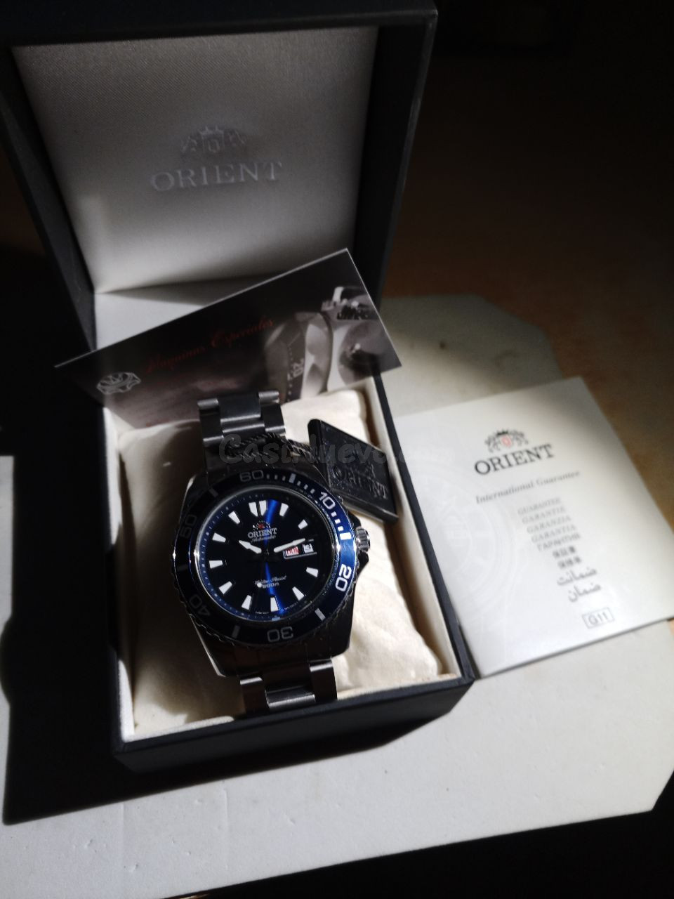 Orient Mako XL edición azul metalizado calibre automatic 21j