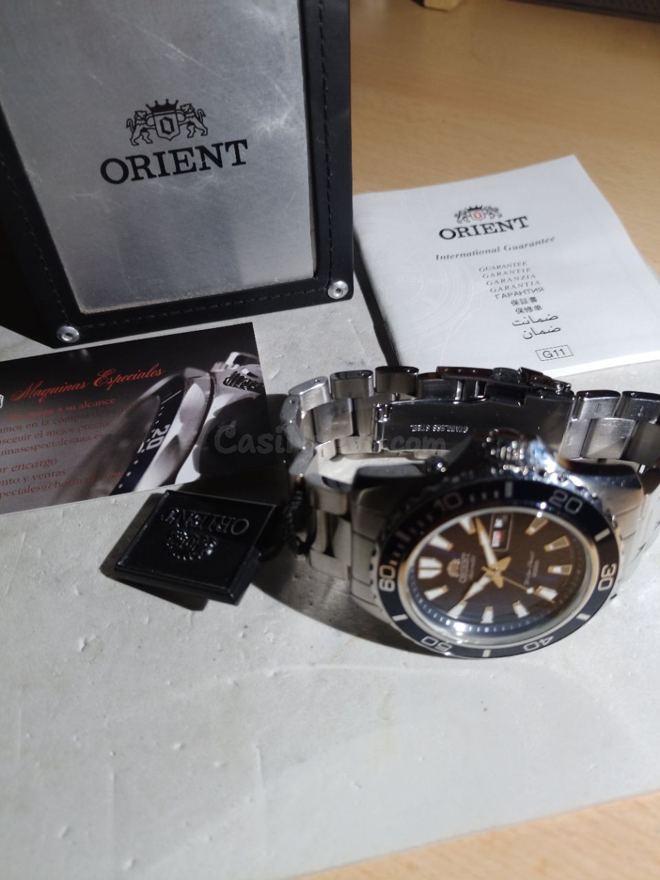 Orient Mako XL edición azul metalizado calibre automatic 21j - foto 2