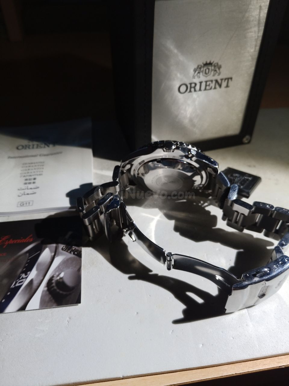 Orient Mako XL edición azul metalizado calibre automatic 21j - foto 3