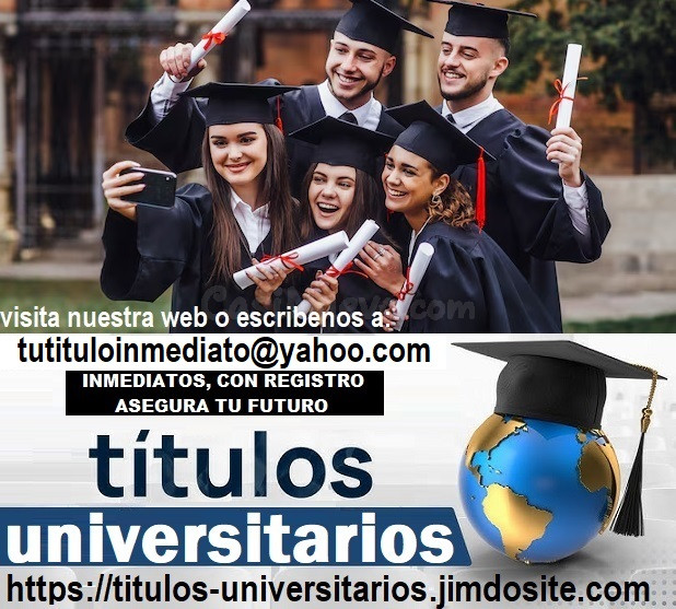 TITULOS UNIVERSITARIOS DE ESPAÑA TODOS LOS NIVELES