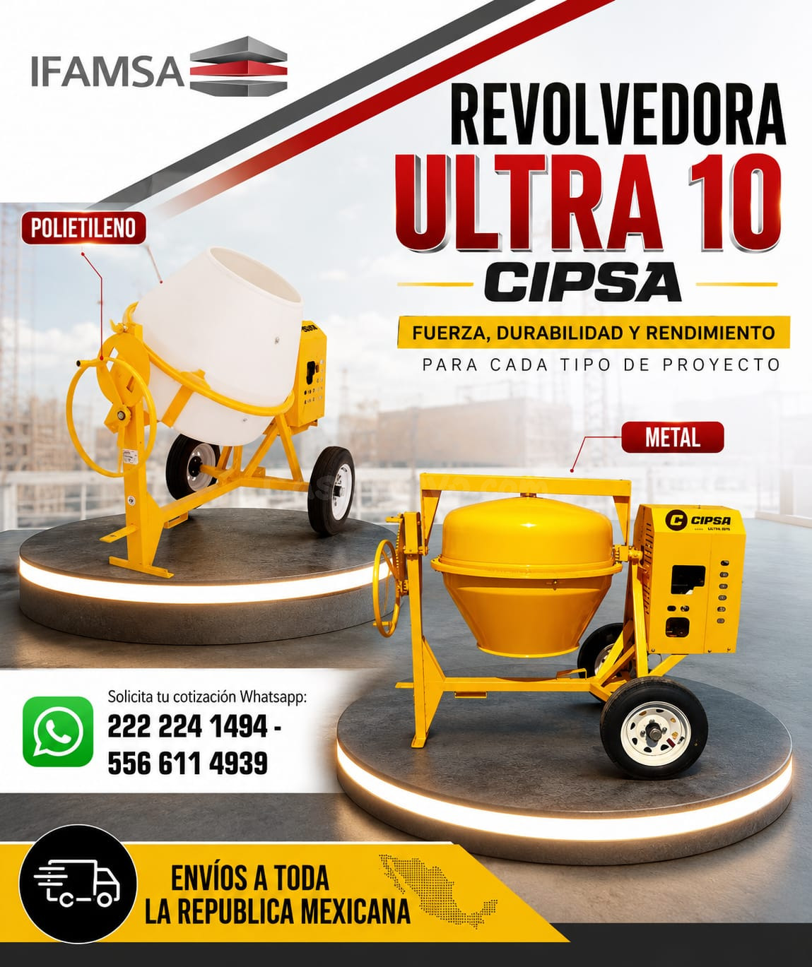 CIPSA REVOLVEDORA ULTRA 10 METAL/POLIETILENO