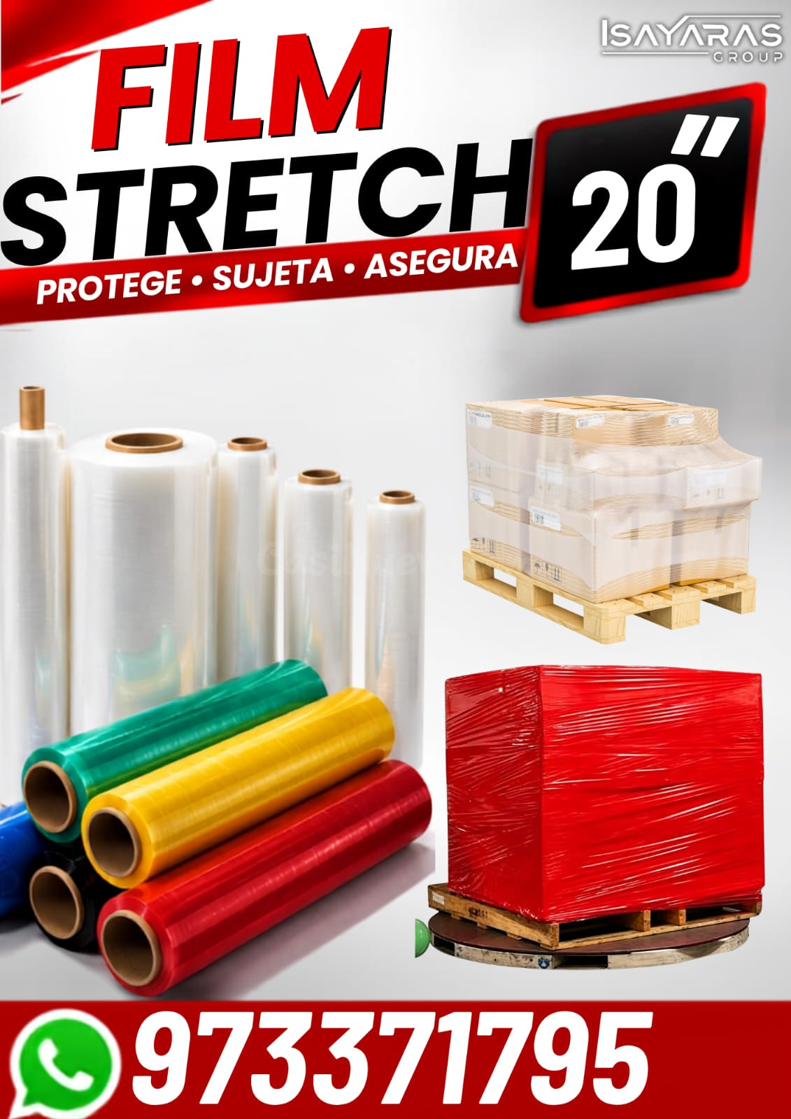 STRTCH FILM TRANSPARENTE-VISIBLE Y RESISTENTE ENCUENTRA EN- 